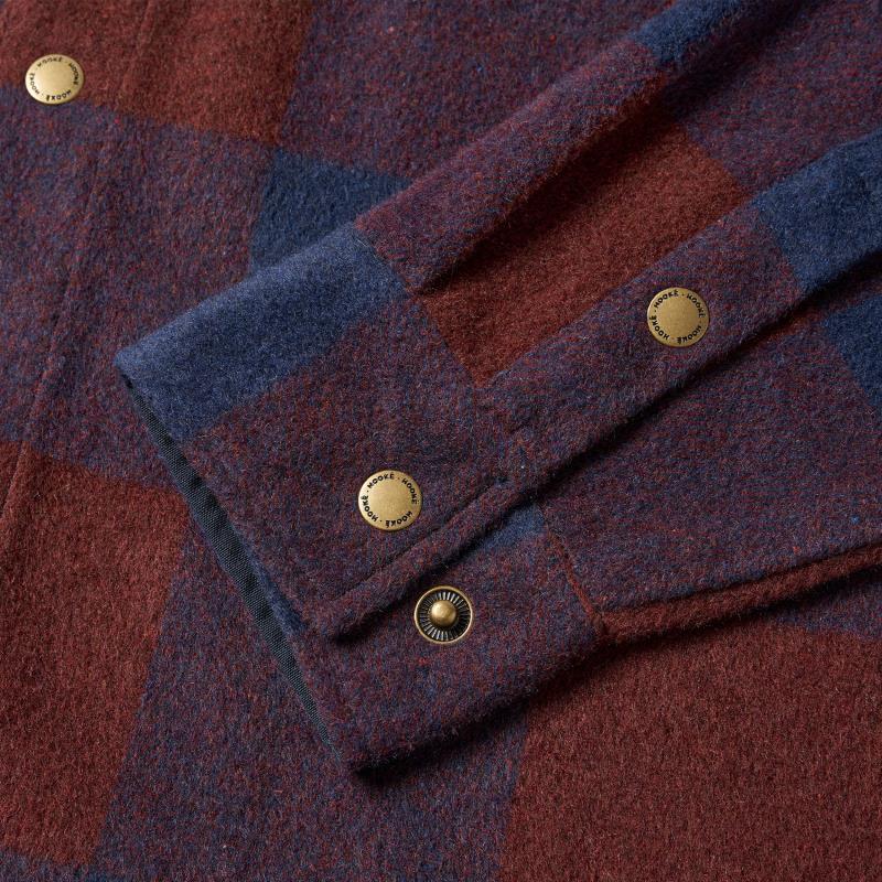 Canadian Overshirt - Mens - Navy / Red Wine 5