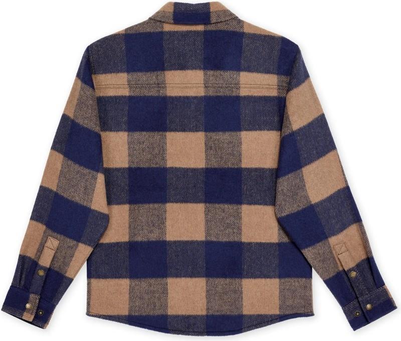Canadian Overshirt - Mens - navy / maple brown 1