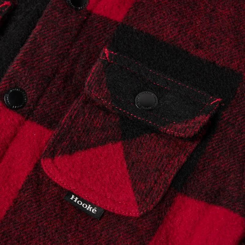 Canadian Overshirt - Mens - red / black 1