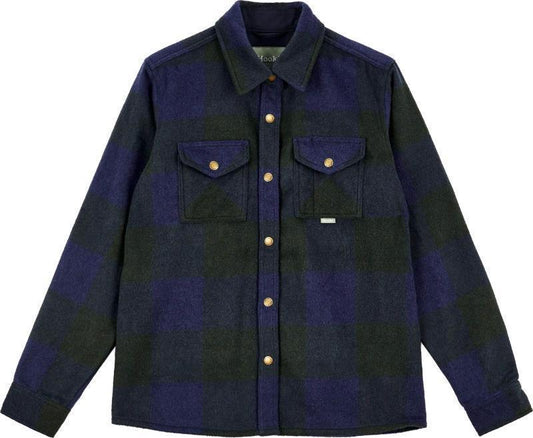 Canadian Overshirt - Womens - Navy / Forest Green 1