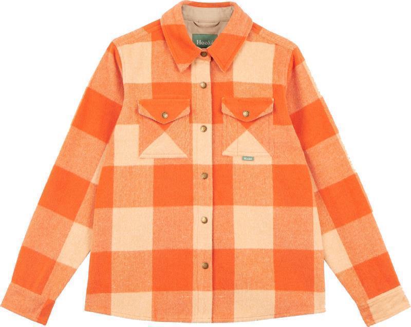 Canadian Overshirt - Womens - Orange / Apricot Cream 1