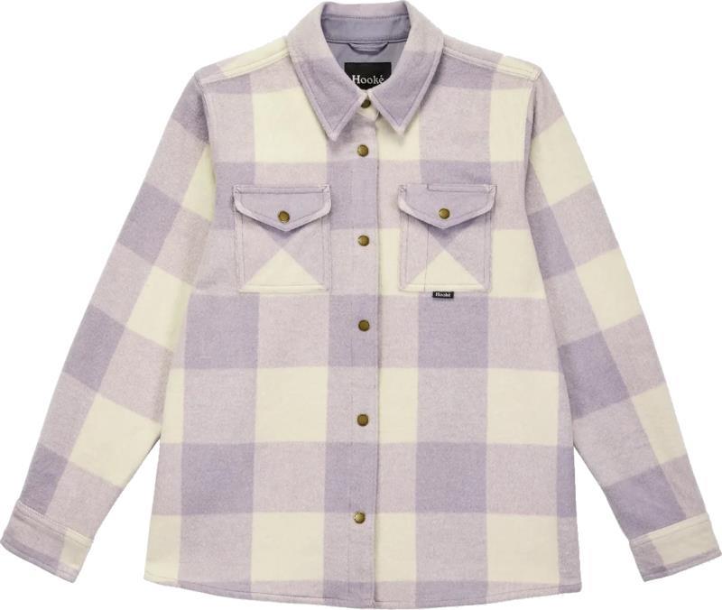 Canadian Overshirt - Womens - lavender grey / cream 1
