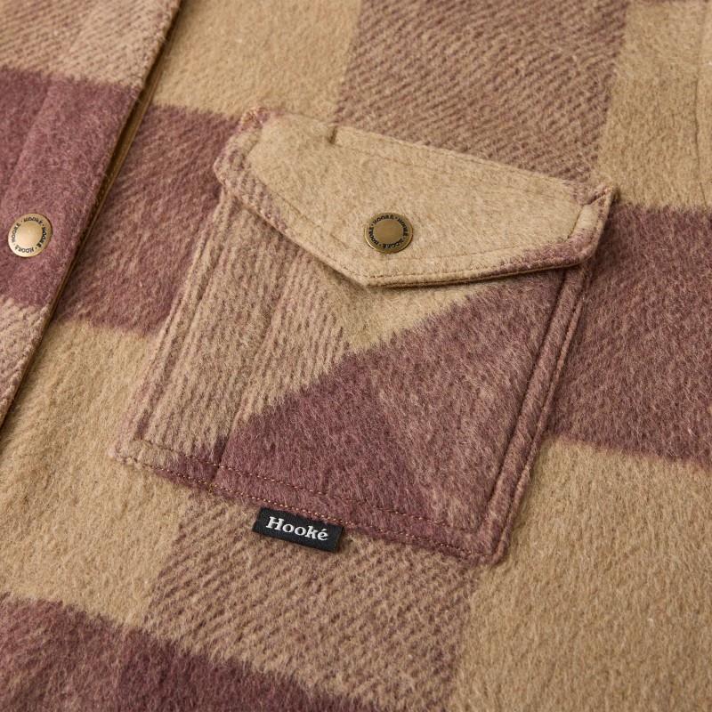 Canadian Overshirt - Womens - tan / root beer 1