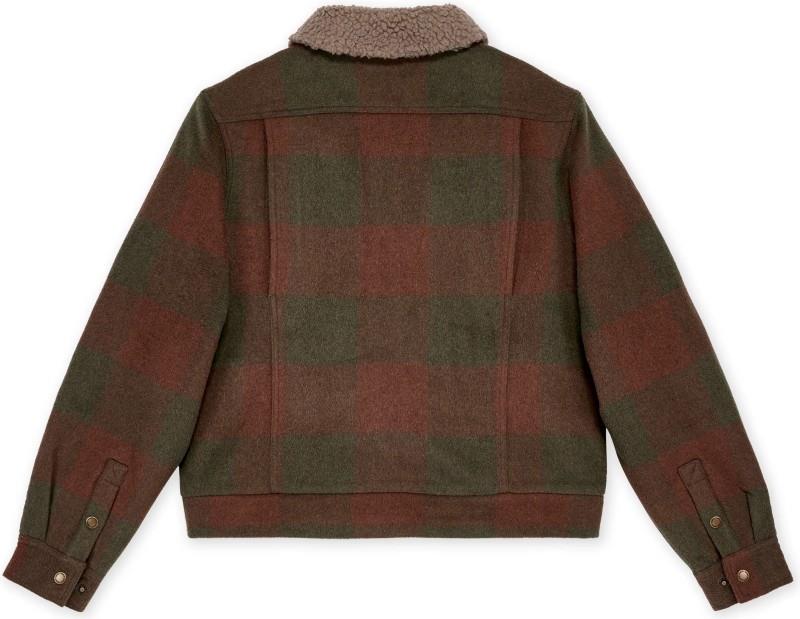 Canadian Pile Work Jacket - Womens - dark green / brown 1