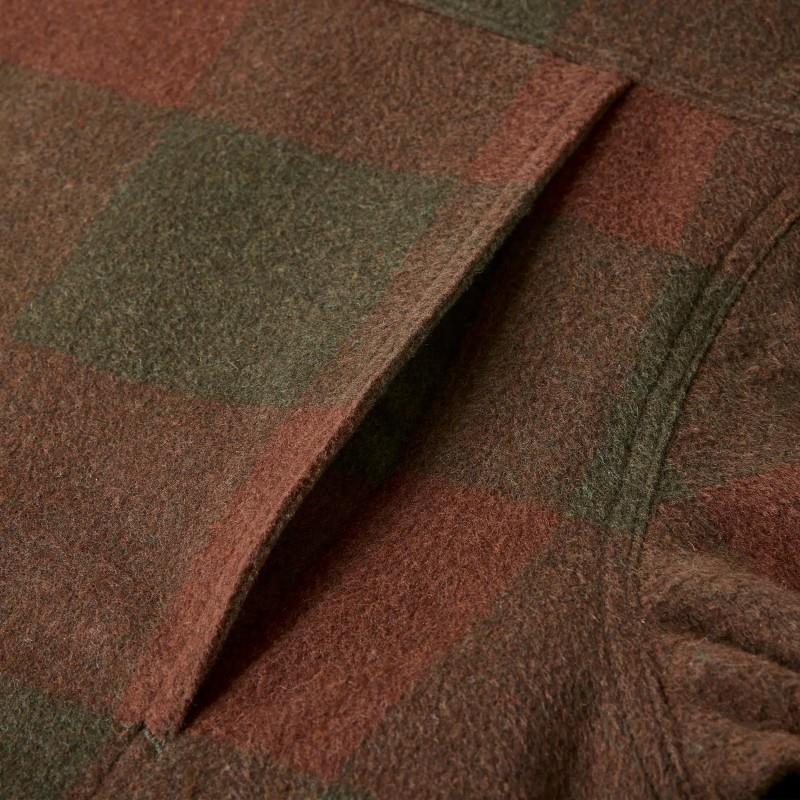 Canadian Pile Work Jacket - Womens - dark green / brown 1