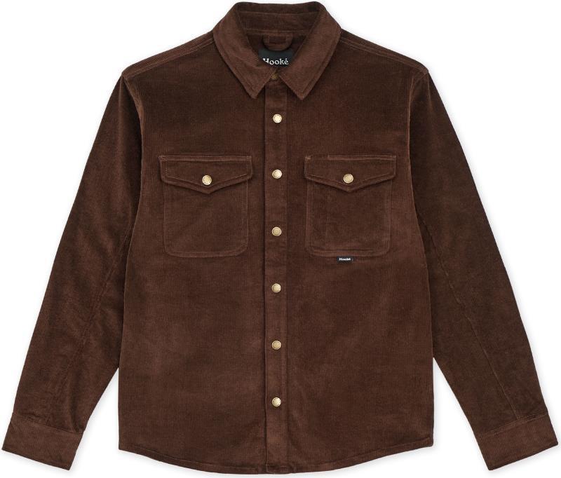 Corduroy Overshirt - Mens - Dark Brown 1