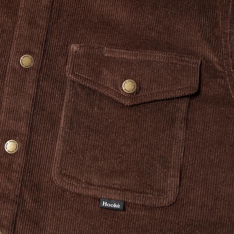 Corduroy Overshirt - Mens - Dark Brown 3