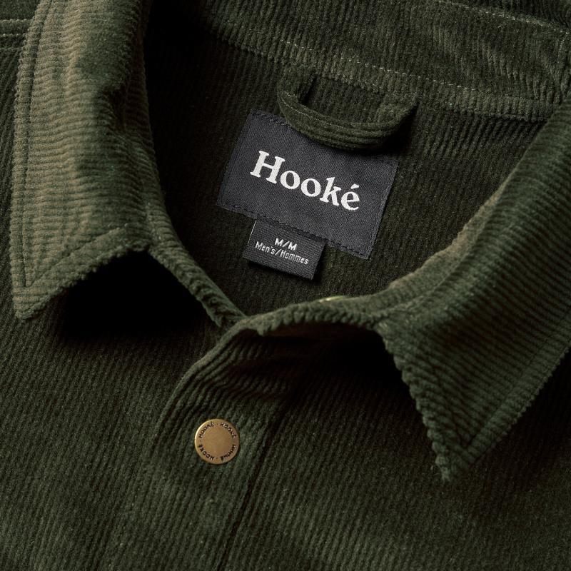 Corduroy Overshirt - Mens - Dark Green 5