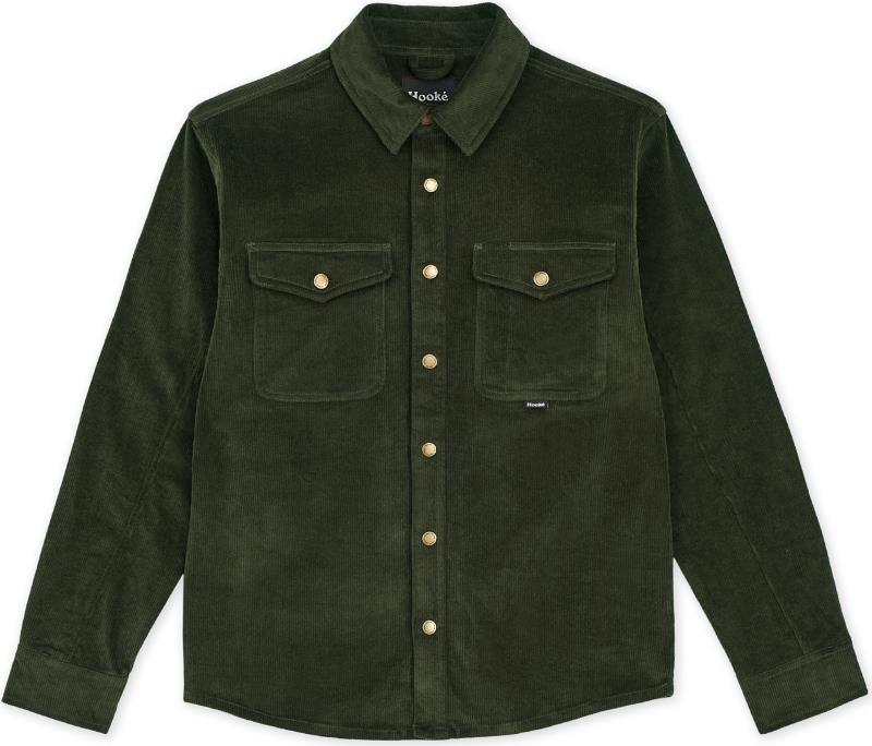 Corduroy Overshirt - Mens - Dark Green 1