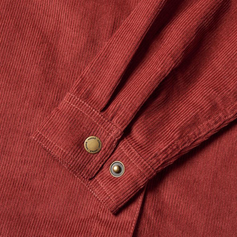Corduroy Overshirt - Womens - Red Leaf 5