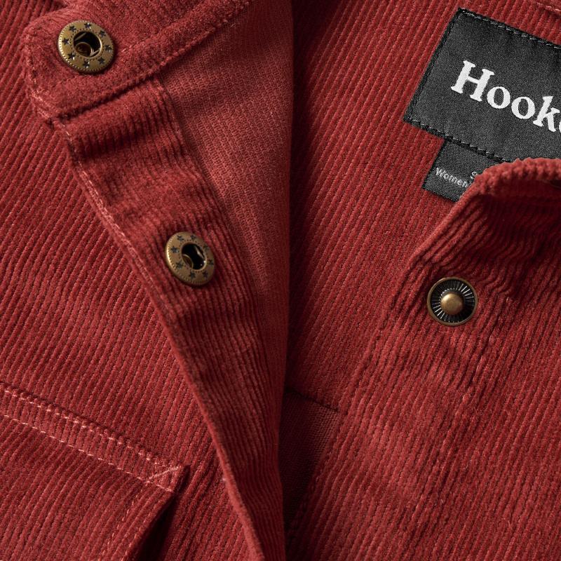 Corduroy Overshirt - Womens - Red Leaf 4