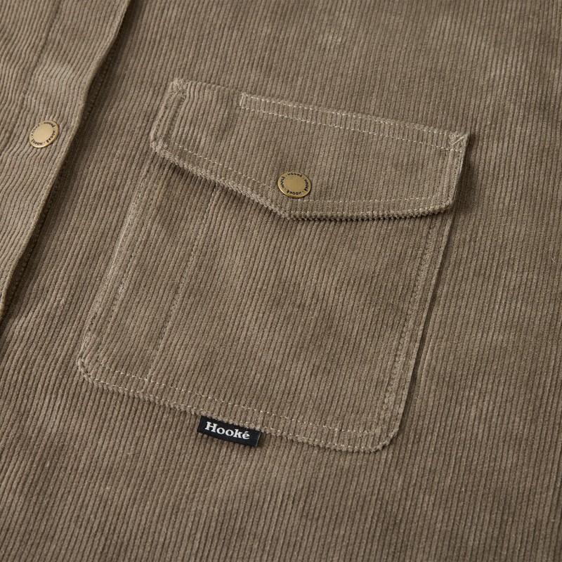 Corduroy Overshirt - Womens - elm 1