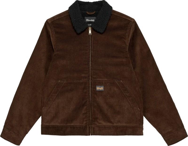 Corduroy Pile Work Jacket - Womens - dark brown 1