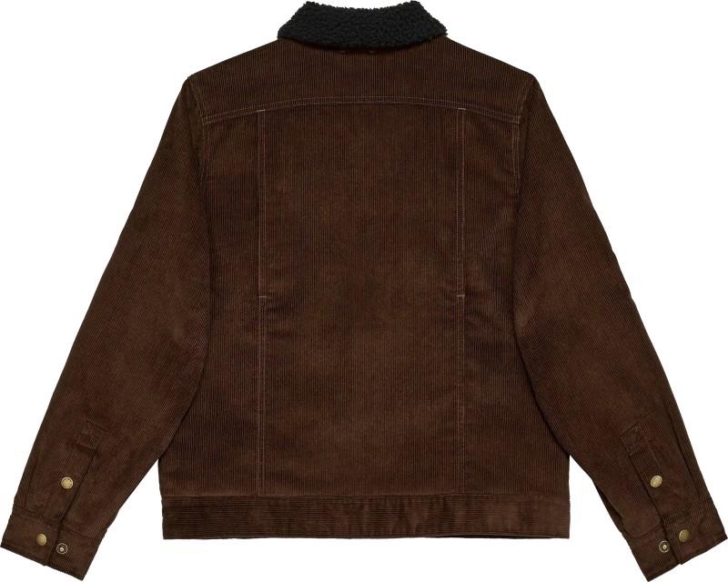 Corduroy Pile Work Jacket - Womens - dark brown 1