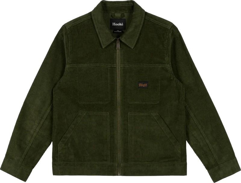Corduroy Trucker Work Jacket - Womens - calla green 1