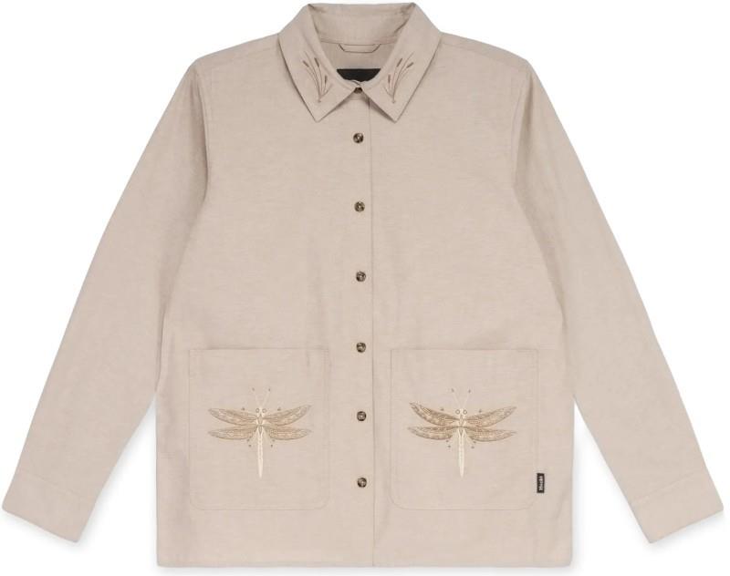 Dragonfly Chambray Shirt - Womens - sand 1