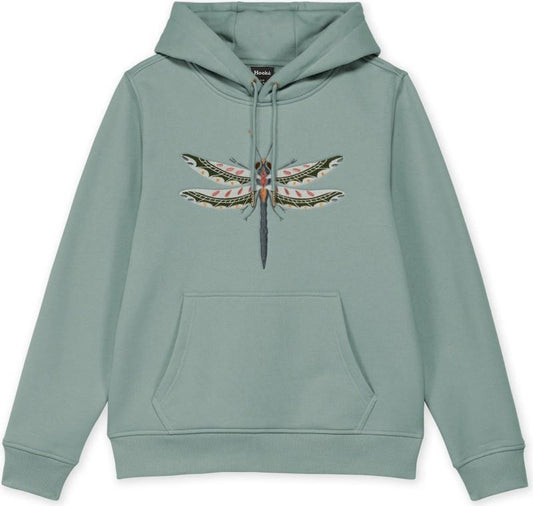 Dragonfly Hoodie - Womens - slate 1