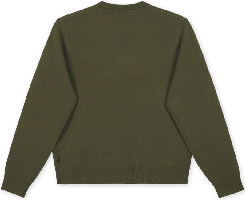 Dragonfly Knit Sweater - Womens - dark green 1