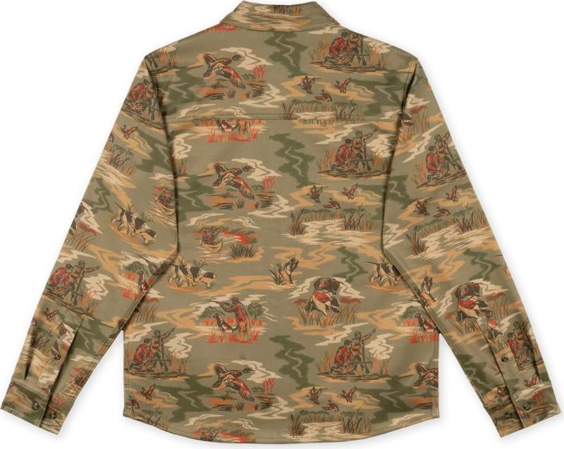 Duck Hunting Flannel Shirt - Mens - khaki green 1