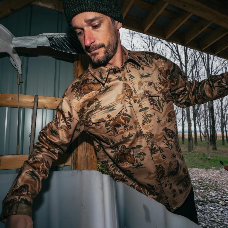 Duck Hunting Flannel Shirt - Mens - wetland 1