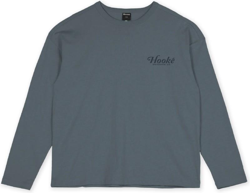 Elk River Mountains Oversized LS Tee - Womens - steel blue 1