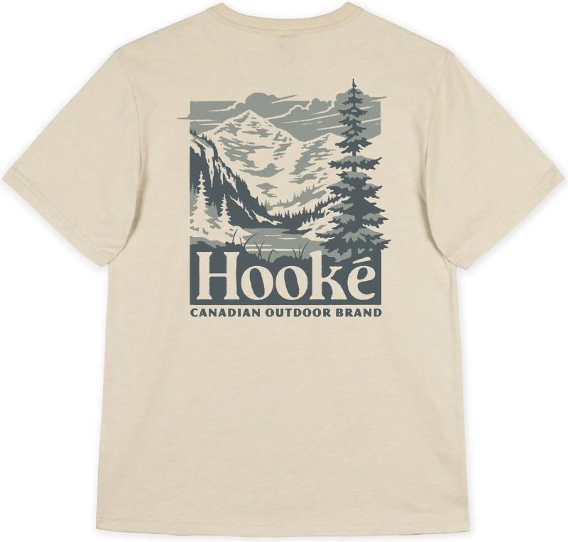 Elk River Mountains T-Shirt - Womens - heather oatmeal 1