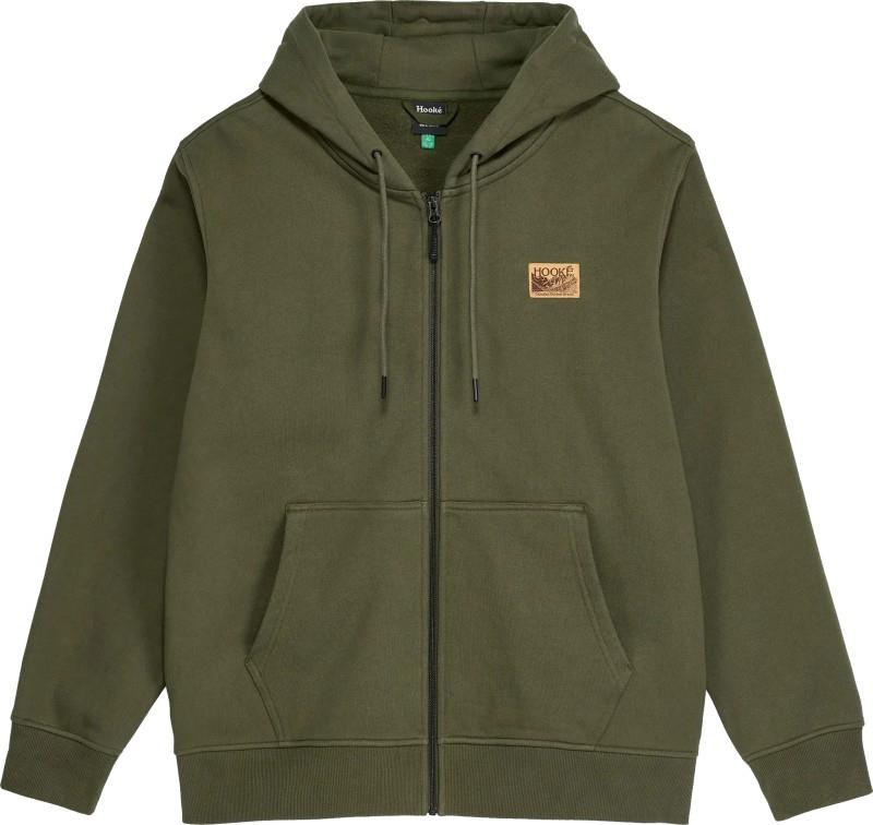 Elk River Mountains Zip-Up Hoodie - Mens - dark olive 1