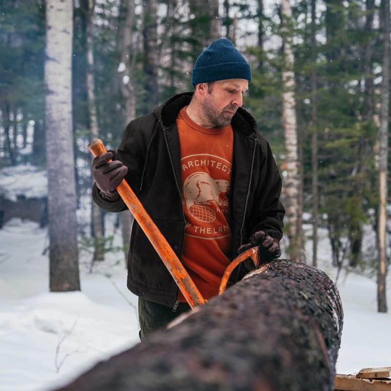Evergreen Crewneck  - Mens - pecan 1