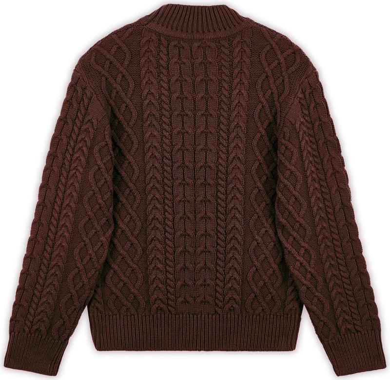 Fisherman Sweater - Mens - Root Beer 2