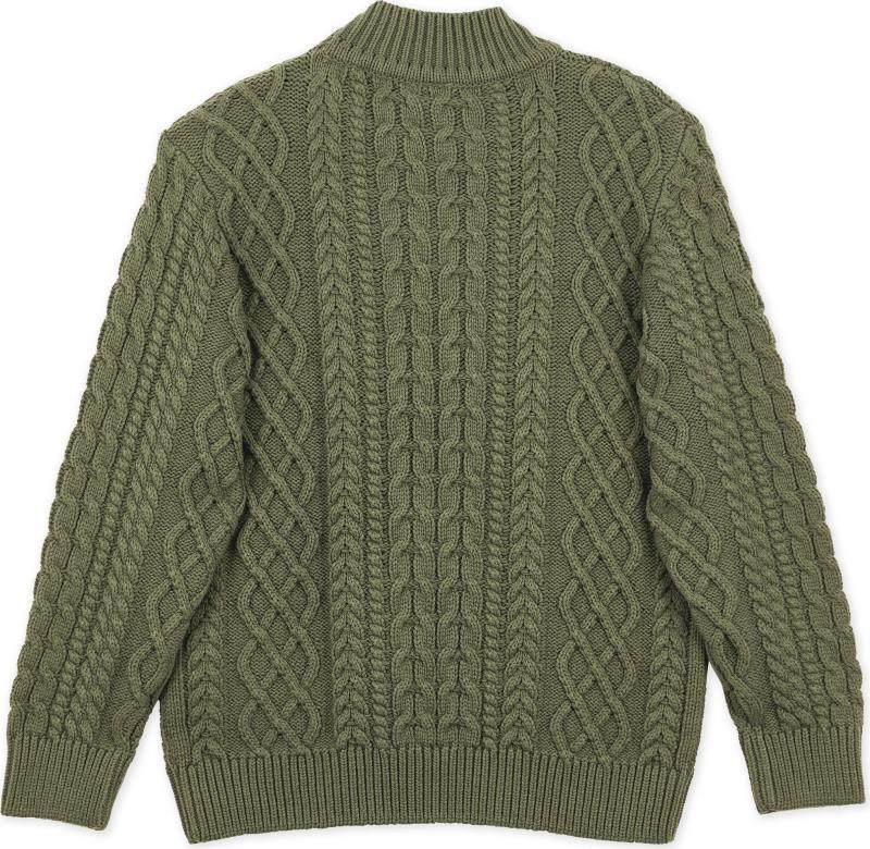 Fisherman Sweater - Womens - Burnt Olive 2