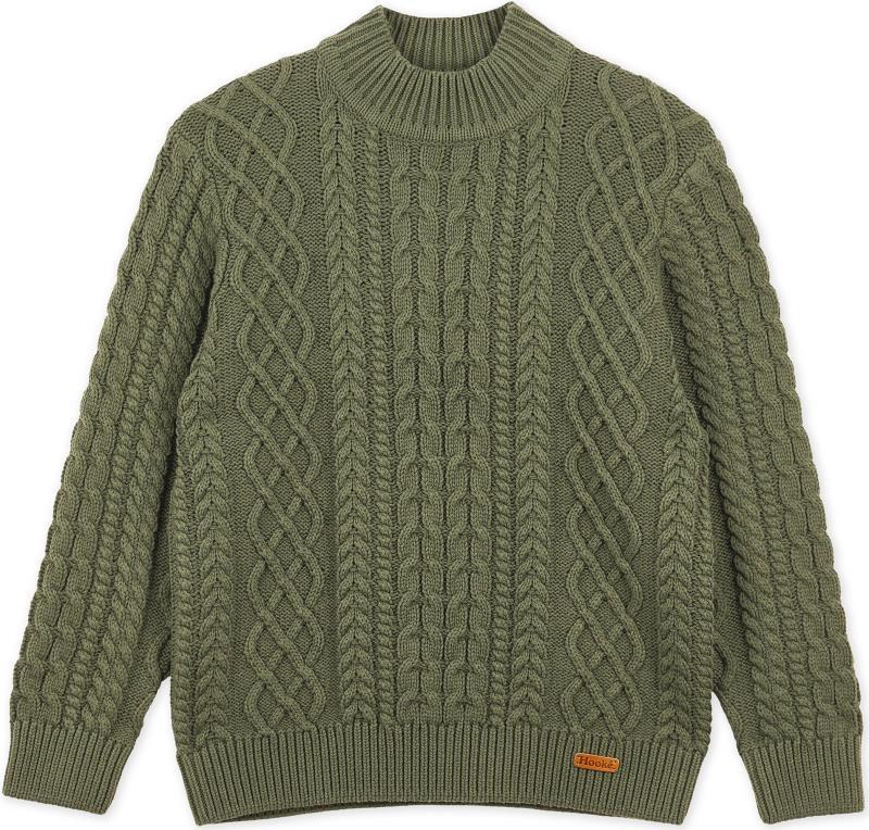 Fisherman Sweater - Womens - Burnt Olive 1