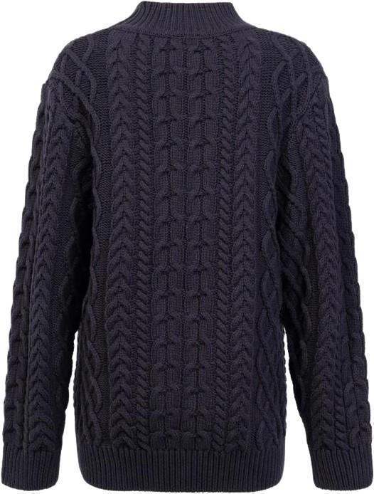Fisherman Sweater - Womens - Navy 2