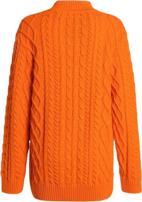 Fisherman Sweater - Womens - Orange 2