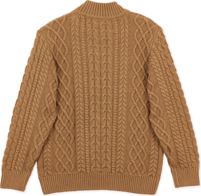 Fisherman Sweater - Womens - Tan 2
