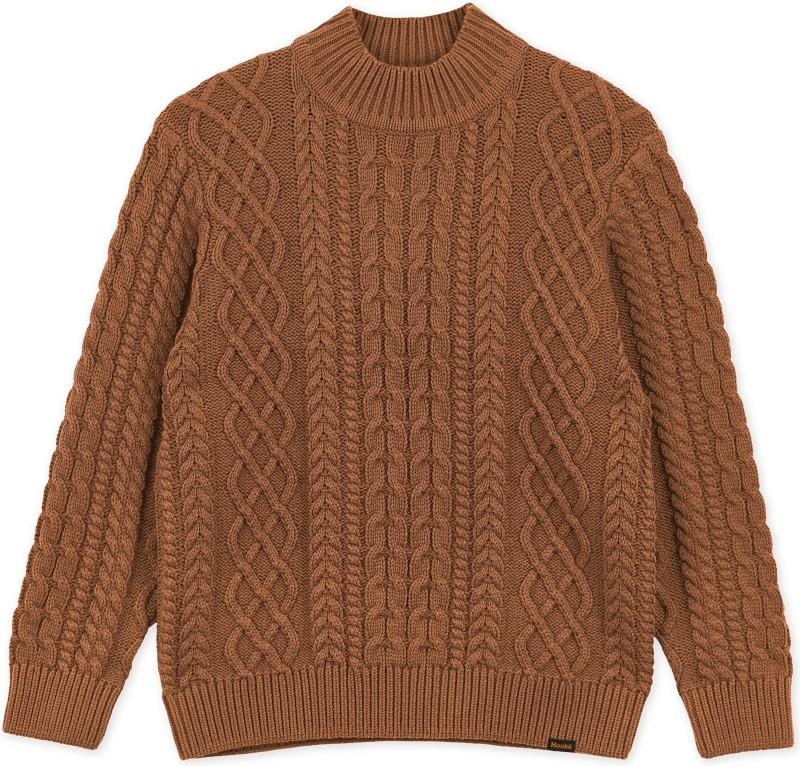 Fisherman Sweater - Womens - pecan 1