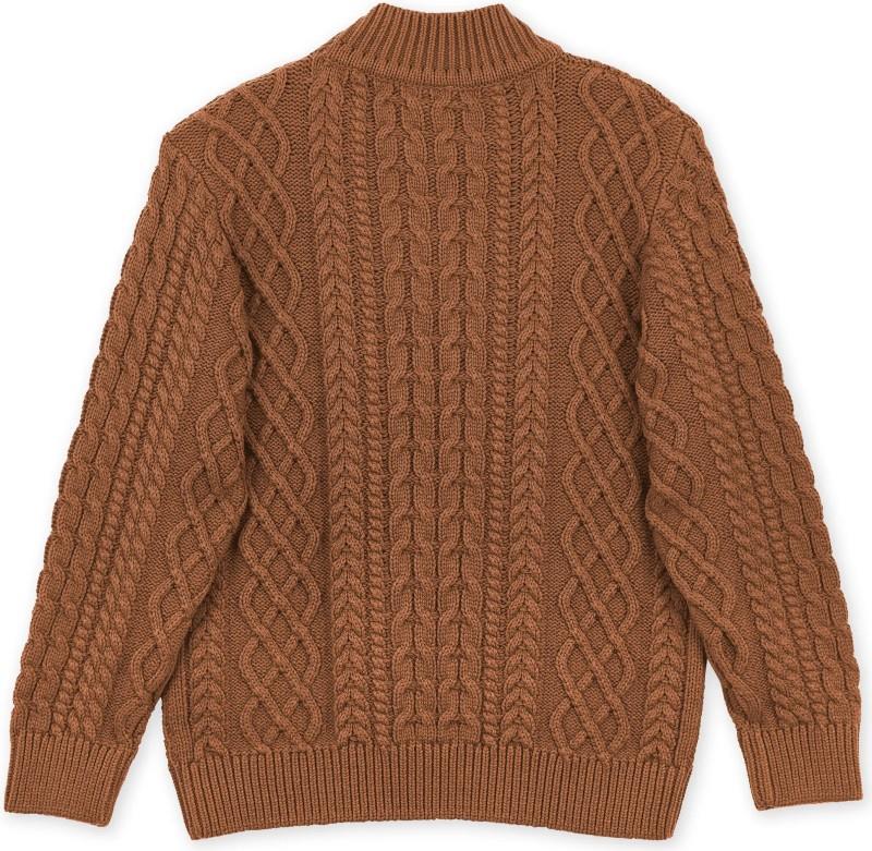 Fisherman Sweater - Womens - pecan 1