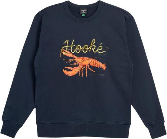Fishing Lobster Crewneck - Mens - navy 1