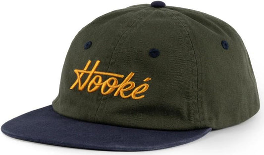 Flannel Unstructured Cap - navy / forest green 1