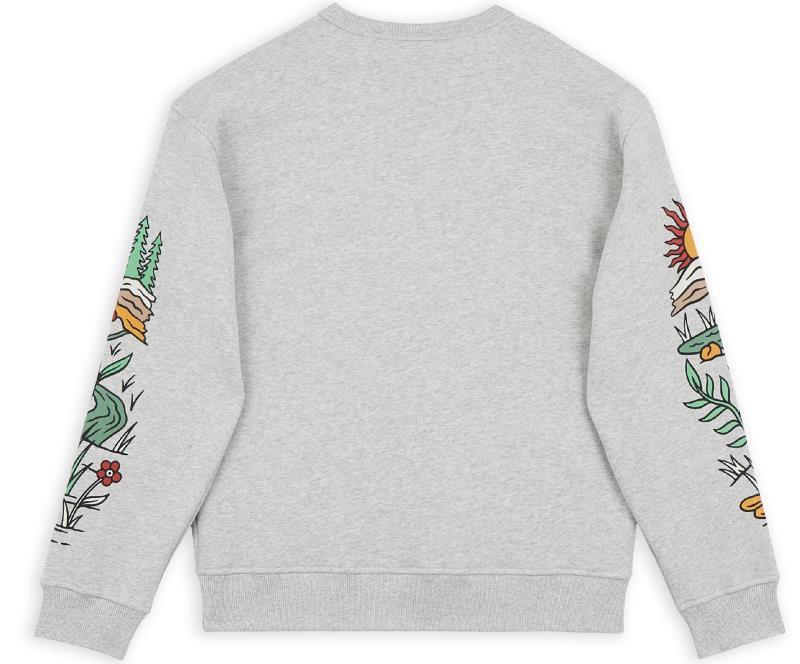 Flourishing Crewneck - Womens - Heather Grey 2