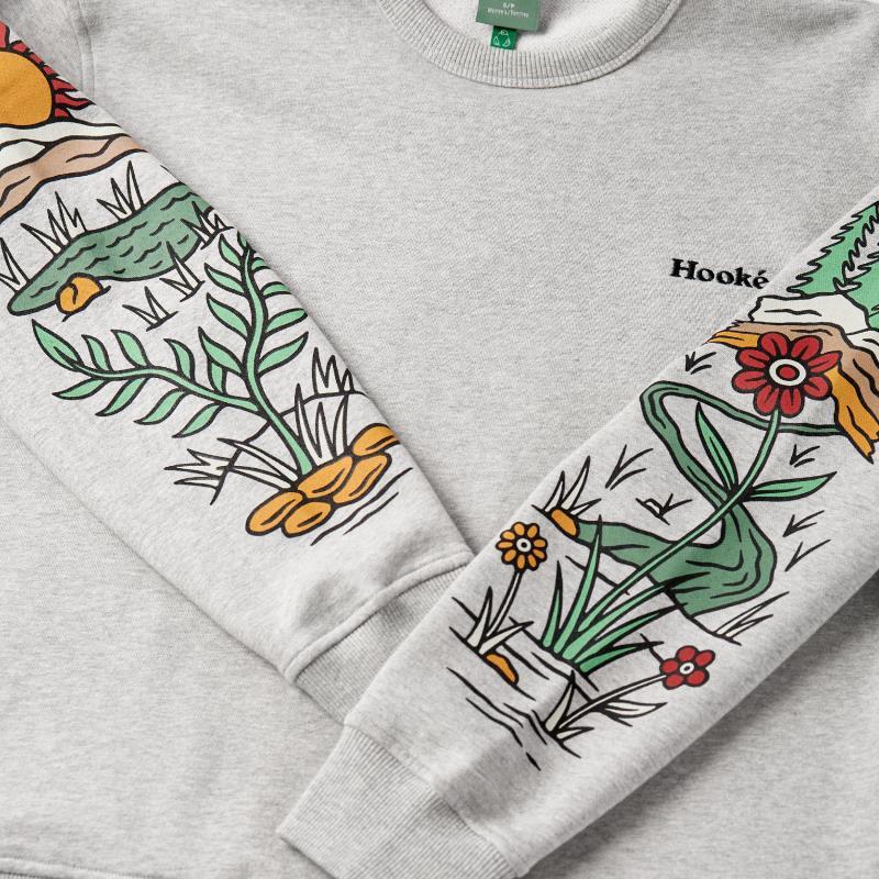 Flourishing Crewneck - Womens - Heather Grey 3