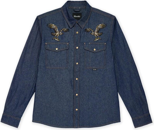 Flying Duck Denim Shirt - Mens - blue denim 1