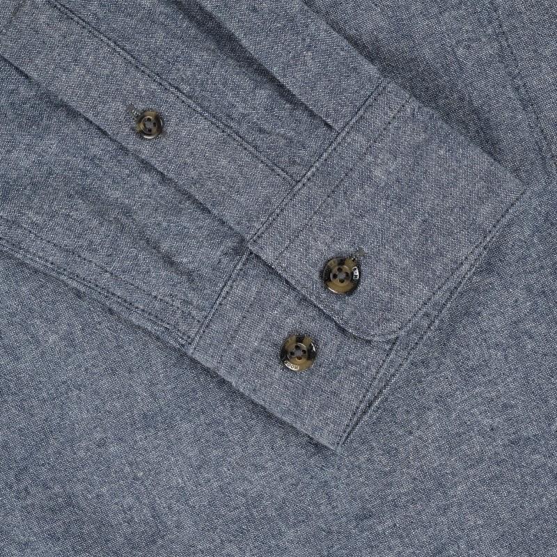 Flying Ducks Chambray Shirt - Womens - blue chambray 1