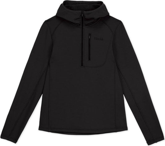 Grid Base Layer Hoodie - Womens - Black 1