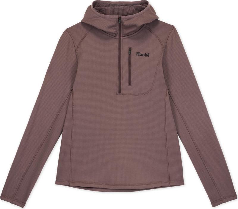 Grid Base Layer Hoodie - Womens - Dark Fig 1