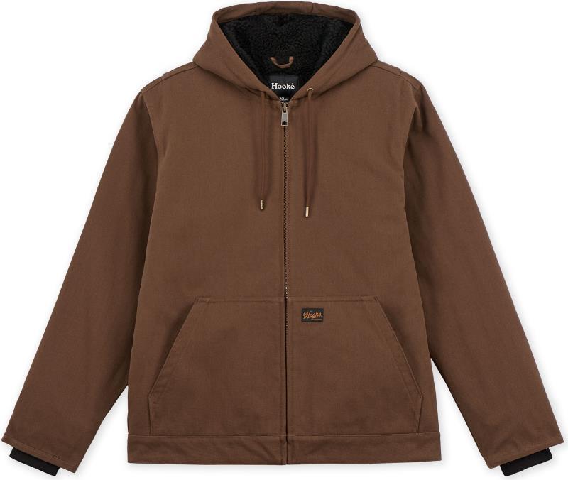 Hooded Work Jacket - Mens - Dark Brown 1