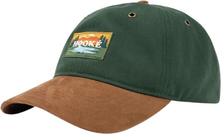 Hooke Fly Dad Hat - Forest Green / Tobacco 1