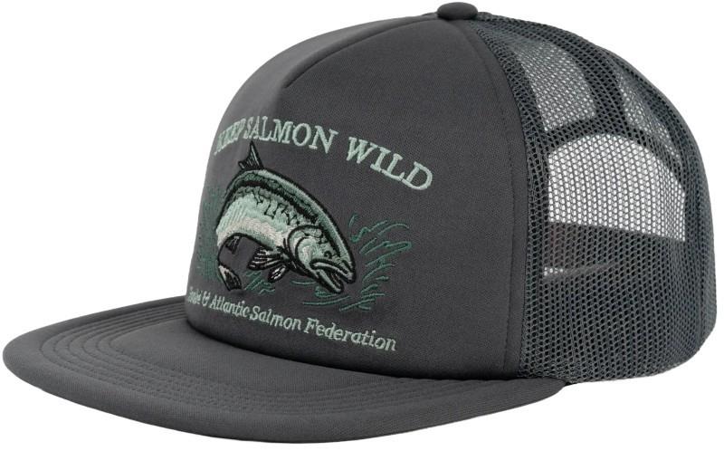 Keep Salmon Wild Trucker Hat - graphite 1