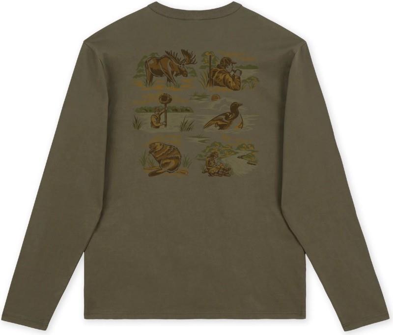 Kingfisher Long Sleeve Tee - Mens - elm 1