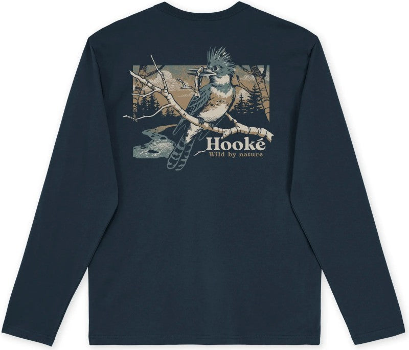 Kingfisher Long Sleeve Tee - Mens - navy 1