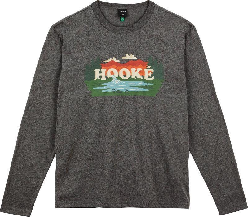 Landscape LS Tee - Mens - Heather Charcoal 1